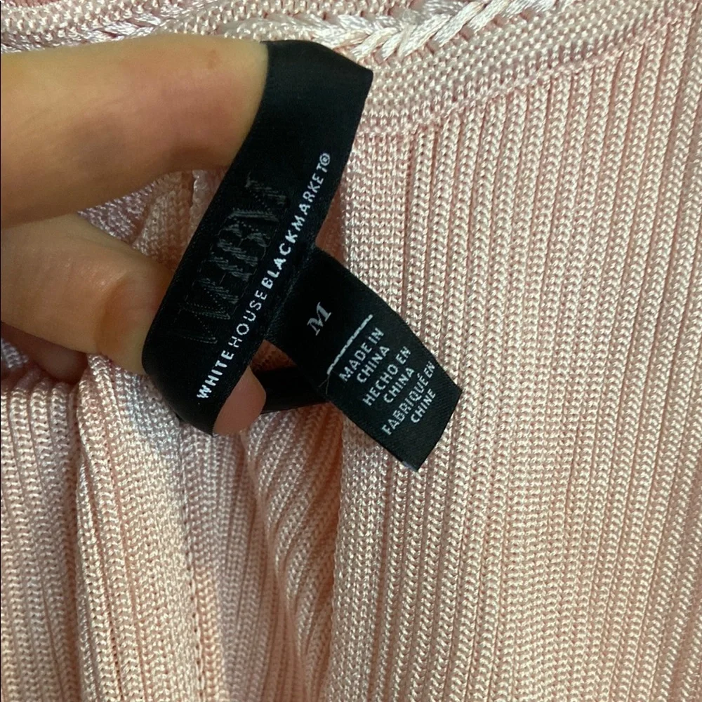 White House Black Market Blush Keyhole Tank Top - Picture 3 of 5